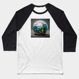 Earth Wrapped in a Plastic Bag Baseball T-Shirt